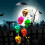 Halloween Solcellsdriven Vindklocka LED-ljusslinga med Skull 4
