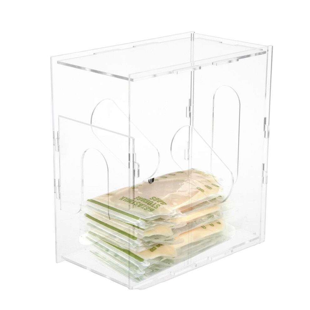 Breast Milk Storage Organizer Clear Acrylic Bag Holder Freezer Ready Reusable Container for Fridge