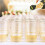 100 Disposable Gold Powder Plastic Cup Making Plastic Cup Flat Bottom Cup Ice Cream Cup Wedding Cup Party Cup 2