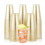 100 Disposable Gold Powder Plastic Cup Making Plastic Cup Flat Bottom Cup Ice Cream Cup Wedding Cup Party Cup 5