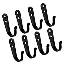 Coat Hook Wall Mounted Towel Hanger with Screws Metal Hanger-3