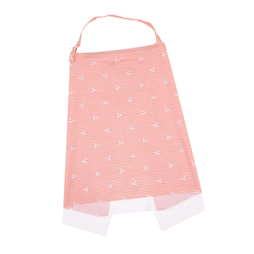 Stretchy Nursing Cover for Breastfeeding with Breathable Mesh Panel and Full Coverage Privacy