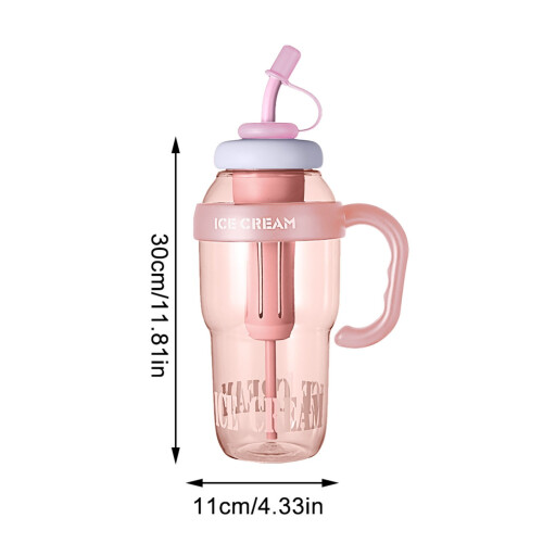 Miayilima glasvattenflaska med handtag 40oz 2