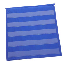 Pocket Chart Stand with Stable Triangular Base, Double Sided Desktop Pocket Chart Organizer for Classroom