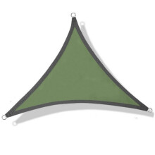 118' x 118' x 118' grønt retvinklet solsejlssejlsstof