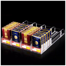10/20/30 Pack Acrylic Cigarette Display Rack with Automatic Front Push, Spring Loaded Organizer for Retail Shelves