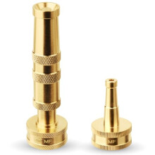 Brass Garden Hose Nozzle 3/4 Inch Pressure Jet Nozzle Pack of 2 Durable Brass Construction