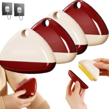 Reusable Lint Roller 4PCS Triangular Washable Pet Hair Remover with Detachable Head and Soft Grip