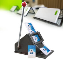 Manual ID Card Cutter with Precise Burr Cutting, Long Handle Control, 8.6x5.4cm Photo and Card Size