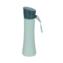 Sticlă de apă pliabilă, 17 oz, cană pliabilă din silicon etanșă, cu...