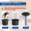 Harupink plastic patio umbrella base 3.53 gal 2