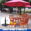 Harupink plastic patio umbrella base 3.53 gal 3