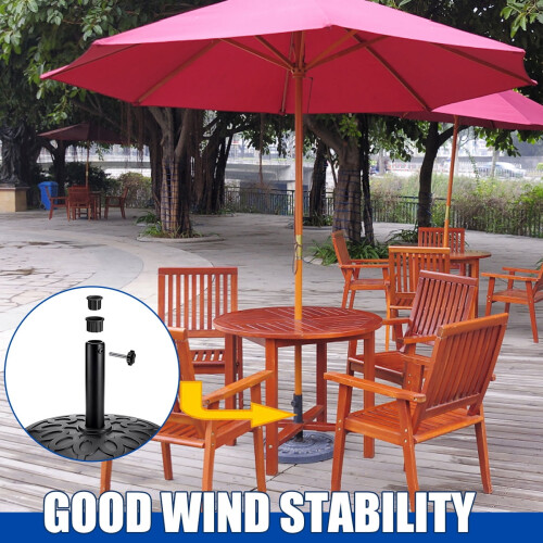 Harupink plastic patio umbrella base 3.53 gal 2