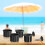 Harupink plastic patio umbrella base 3.53 gal 5
