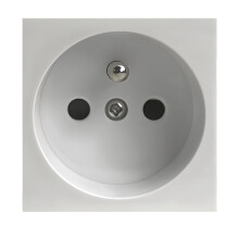 Modern Stainless Steel Wall Socket French Type Ultrathin Brushed Power Outlet for Office and Meeting Room