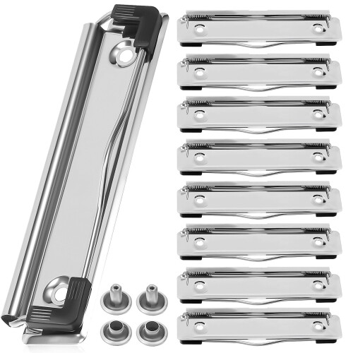 10 stk. utklippstavleklips, monterbare hardboardklips, store, solide klips 2