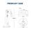 Adjustable Mini Projector Wall Mount 360 Rotation 60 Tilt Durable Steel Bracket 17cm 2