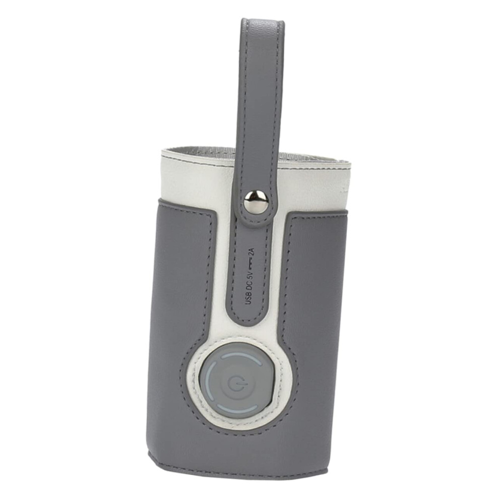 USB Bottle Warmer for Travel, Baby Milk Heating Sleeve, Fits Various Bottles, Durable PU