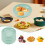 YMARPT 5PCS 5.7" Dinner Plates Reusable Plastic Dishwasher & Safe for 1