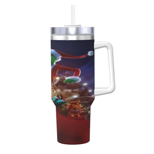 Personalisierter 40-Unzen-Edelstahlbecher mit Griff und
