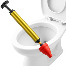 Pressure Air Pressure Toilet Plunger for Fast Clog Removal, MultiDrain Unclogger Tool for Bathroom and Kitchen (A)