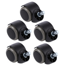 5pcs Office Chair Wheels Heavy Duty DualBearing Casters Smooth Quiet Rolling Replacement