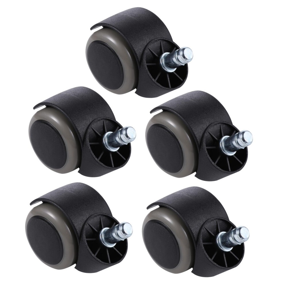 5Pcs Office Chair Wheels Heavy Duty Dualbearing Casters Smooth Quiet Rolling Replacement 9330225581963