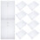 12pcs Plastic Document Folder Set, Clear File Organizer with Secure Button Closure for Office School 1
