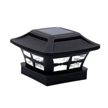 Lampy solarne na słupki, 2 tryby oświetlenia, lampy LED na słupki ogrodzeniowe