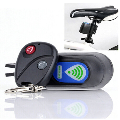 Sistem de securitate pentru biciclete cu alarmă wireless cu telecomandă
