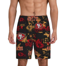 Herr 49ers korta pyjamasbyxor med fotbollslogotyp