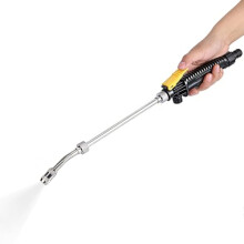Pressure Water Spray Nozzle, 48cm Adjustable Metal Garden Hose Nozzle Wand for Plant Watering and Car Wash