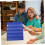 Pocket Chart Stand with Stable Triangular Base, Double Sided Desktop Pocket Chart Organizer for Classroom 4
