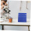 Pocket Chart Stand with Stable Triangular Base, Double Sided Desktop Pocket Chart Organizer for Classroom 5