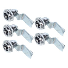 5pcs Zinc Alloy Triangle Key Cabinet Lock Set, Durable Secure Locking System for File Cabinets and Electrical Enclosures