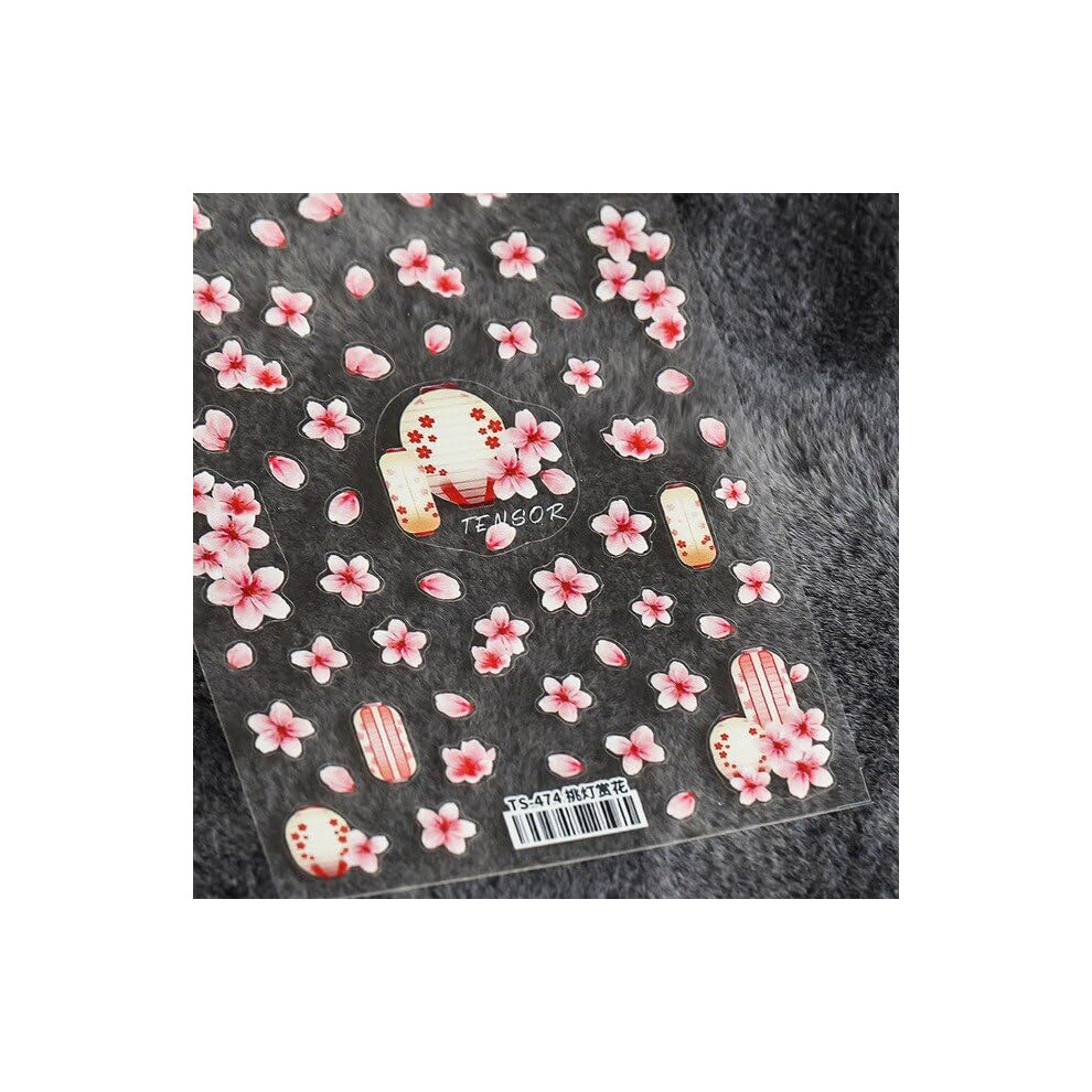 3D Nail Stickers 5D Flower and Leaf Nail Art Decals with Soft Relief Design SelfâAdhesive MP1138TS474