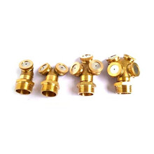 5 1/2 Inch Pressure Brass Misting Nozzles for Irrigation, Fine Mist Cooling Copper Sprayer Set (2 Nozzles)