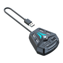 Station d'accueil USB 2.0 avec lecteur de carte MS M.2 et-4 USB
