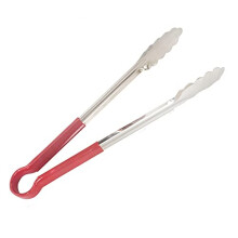 Stainless Steel BBQ Tongs 16 Inch Heat Resistant Grill Tool with Long Handle and Mirror Polished Finish