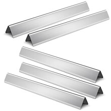 21.5 Inch Stainless Steel Flavorizer Bars for Weber Spirit E210, 7535 Heat Plate, 5 Pack Grill Parts