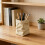 Artistieke getextureerde hars briefpapierhouder voor-Wit 5