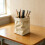 Artistieke getextureerde hars briefpapierhouder voor-Wit 6