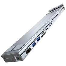 Space Saving Laptop Risers Stand With Integrated USB C Hubs