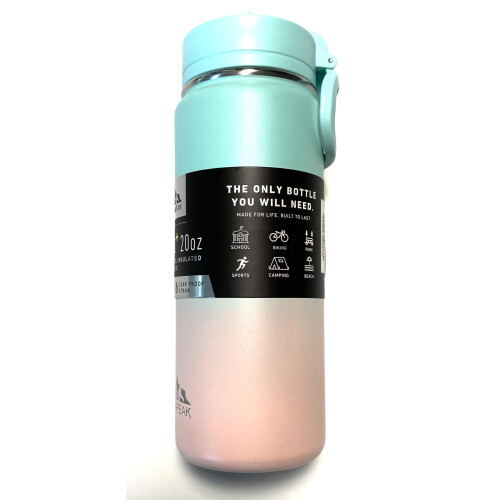 Hydrapeak Mini20oz Barn Vattenflaska med Sugrörslock Rostfritt Stål 1