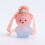 Bear Straw Bottle - 800ml Vandflaske med Gradient og Strop (Pink Blå) 3
