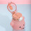 Bear Straw Bottle - 800ml Vandflaske med Gradient og Strop (Pink Blå) 5