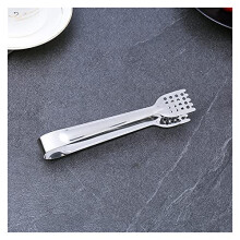 Stainless Steel Kitchen Tongs Heavy‑Duty BBQ Food Tongs with Heat Resistant Tips and Non Slip Grip (Color S)
