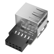 9-Pin-zu-USB2.0-Typ-A-Header-Konverter-Doppelter Anschluss rechts