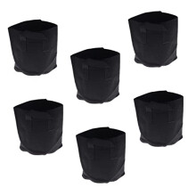 6 Pcs Grow Bags Non Woven Fabric Plant Pots with Reinforced Handles for Vegetables and Flowers