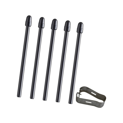 5Pcs Ergonomic Styluses Pen Nibs For Graphics Tablets-Black